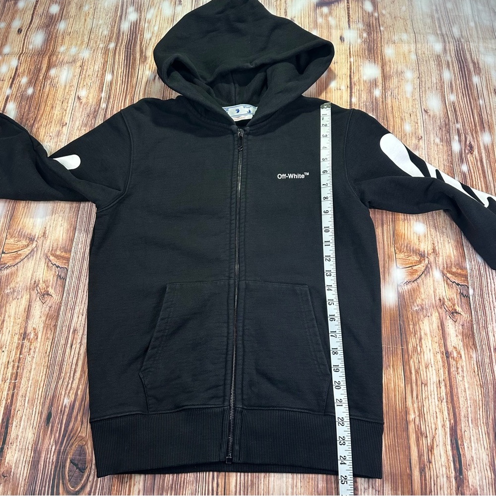 OFF-WHITE SEASONAL Hooded Sweatshirt
Black Size XS Unisex - Picture 9 of 14